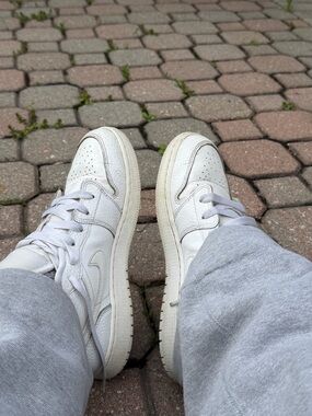 Air Jordan 1 White Low Sneakers